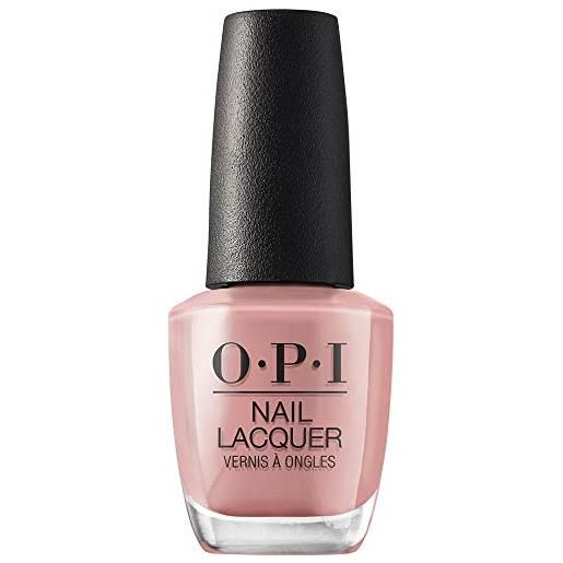OPI nail lacquer, smalto per unghie, barefoot in barcelona, rosa/beige caldo, 15ml