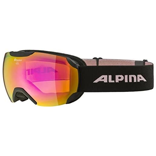 ALPINA pheos s q-lite, occhiali da sci unisex-adulti, black-rose, one size