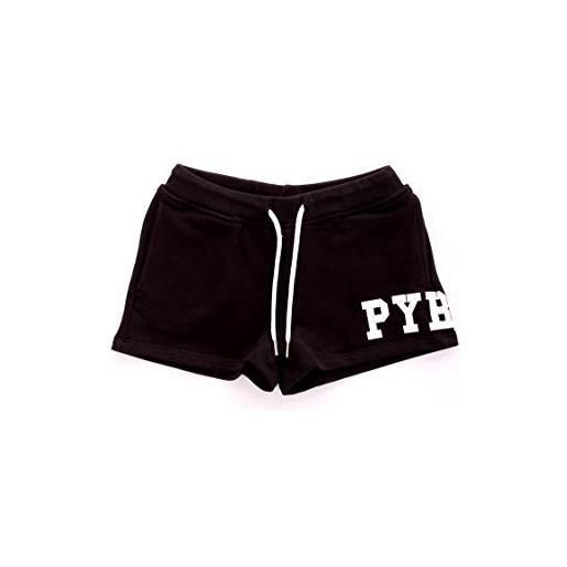 Pyrex short girl logo glitter e tasche nero, 10a