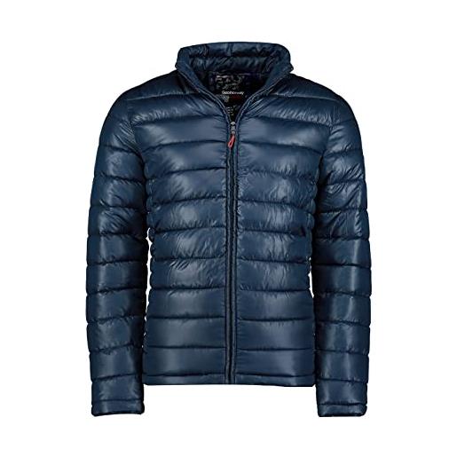 Geographical Norway calender basic men - piumino trapuntato caldo da uomo - giacca invernale foderata da uomo - giacca a vento a manica lunga (blu_marino l)