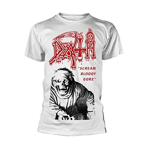 Plastic Head maglietta death 'scream bloody gore' (bianco) - ultrakult clothing, bianco, s