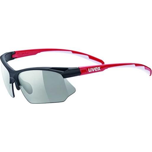 Uvex sportstyle 802 vario mirrored photochromic sunglasses rosso silver mirror/cat1-3