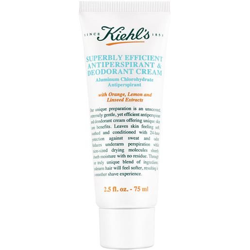 KIEHL'S superbly efficient anti-perspirant and deodorant cream 75ml deodorante crema