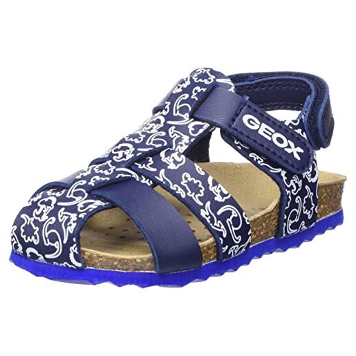 Geox sandal chalki, bimbo 0-24, navy white, 23 eu