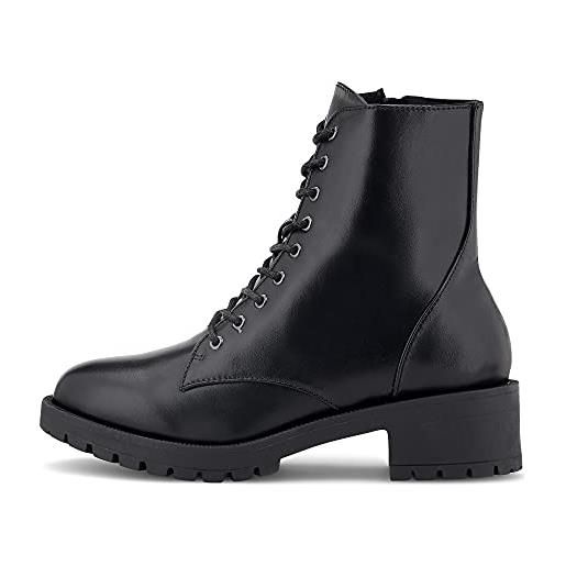 BIANCO biaclaire laced up boot, stivale alla caviglia donna, nero, 42 eu