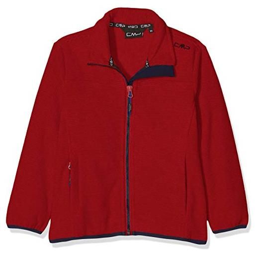 CMP knit tech 38h2184, giacca di pile bambino, rosso (ferrari/bblue), 98 cm