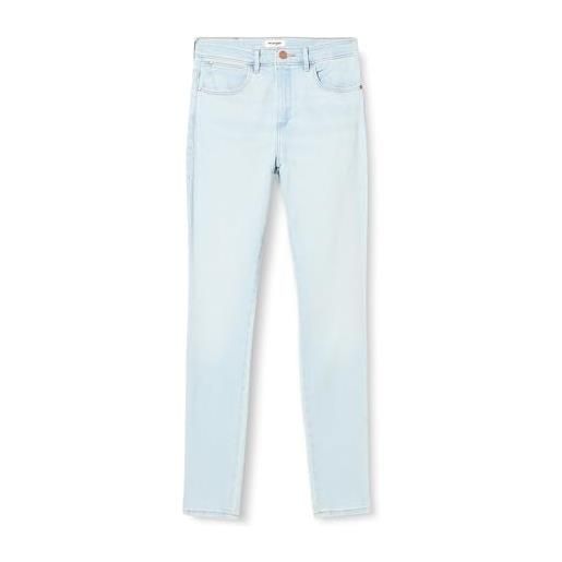Wrangler high skinny jeans, amore blu, 34w x 32l donna