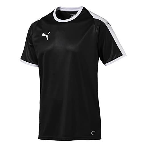 Puma liga jersey, maglietta uomo, nero black white), xxl