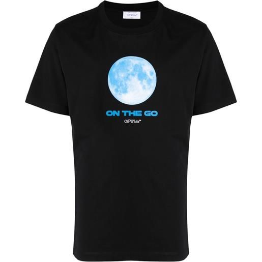 Off-White t-shirt on the go moon - nero
