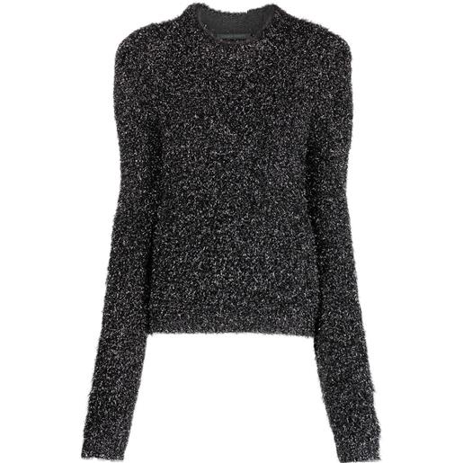 Alberta Ferretti maglione con dettaglio di glitter - nero