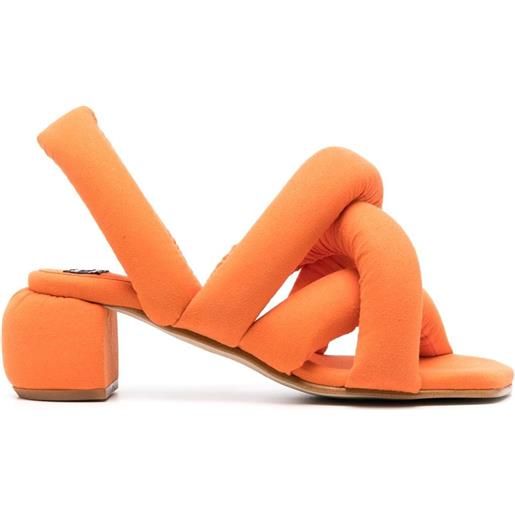 Henrik Vibskov sandali sausage 60mm con cinturini incrociati - arancione