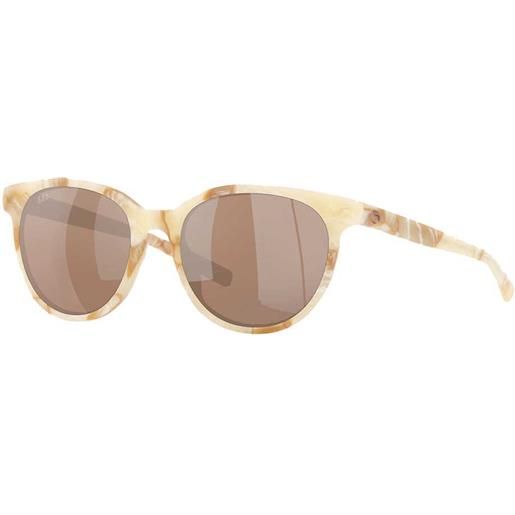 Costa isla mirrored polarized sunglasses oro copper silver mirror 580g/cat2 uomo
