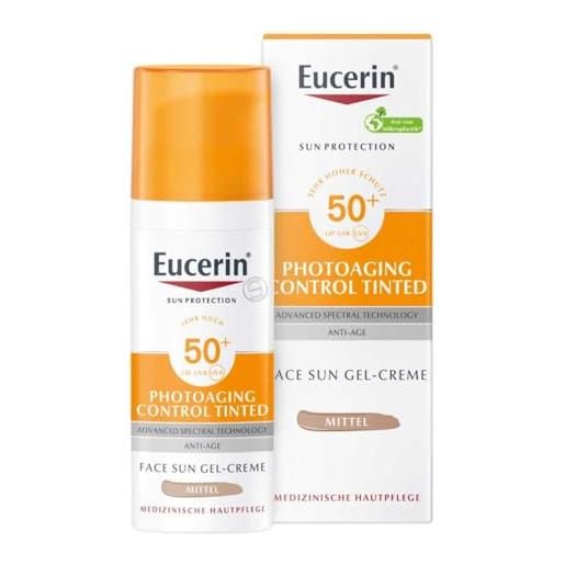 Eucerin cc, crema solare colorata, colore medio sfp 50 + 50 ml
