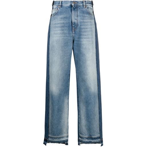 DARKPARK jeans a gamba ampia con inserti - blu