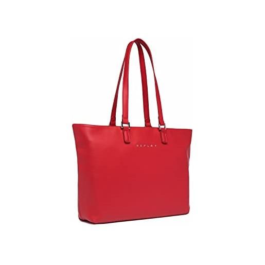 REPLAY fw3333.002. A0420a, shopper donna, rosso (blood red 260), onesize