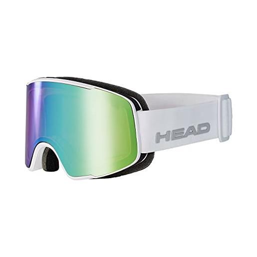 Head horizon 2.0 fmr - occhiali da sci e snowboard per adulti, unisex, colore: verde/bianco