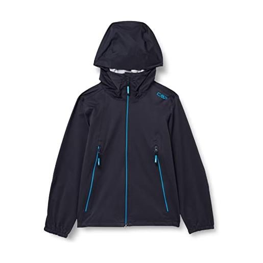 CMP pfc free hooded jacket , boy, antracite, 98
