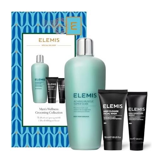 Elemis limited edition men's wellness grooming collezione natalizia, set regalo di prodotti di bellezza e cura della pelle di lusso