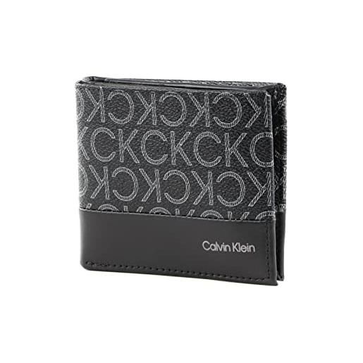 Calvin Klein subtle mono bifold 5cc with coin black classic mono