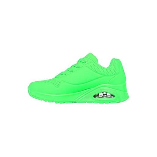 Skechers uno night shades, scarpe da ginnastica donna, verde, 39 eu