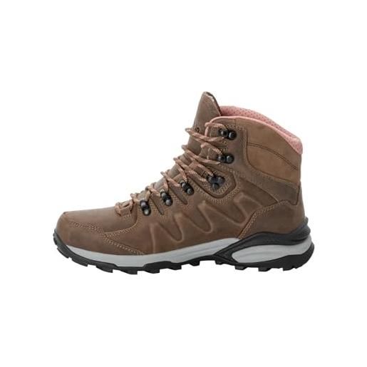 Jack Wolfskin scarpe da trekking refugio prime texapore mid w, phantom, 40 eu
