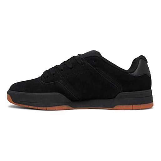 Dcshoes central-leather shoes, scarpe da ginnastica uomo, schwarz, 47 eu