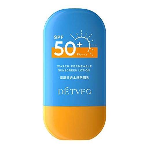 Generic crema solare viso spf 50+ - 50g - protettore anti-inquinamento e anti-macchie - resistente all'acqua - adatto per l'uso quotidiano