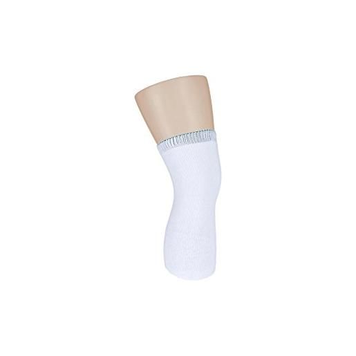 SockShop sock snob iomi - 6 protesiche calzini per di sotto del ginocchio amputati in 8 taglie (bianco 50cm)