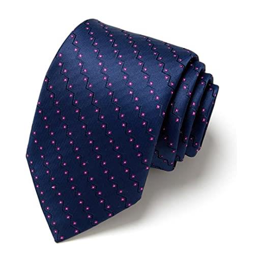 Suwequest cravatta da uomo, 7,5 cm, blu, cravatta, verde/arancione, seta, cravatta da uomo, flowtie, matrimonio, l176, taglia unica