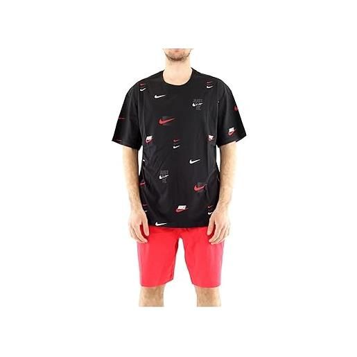 Nike dz2991-010 m nsw tee m90 12mo lbr aop t-shirt uomo black s