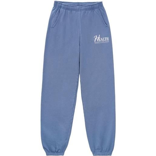 Sporty & Rich pantaloni sportivi con stampa - blu