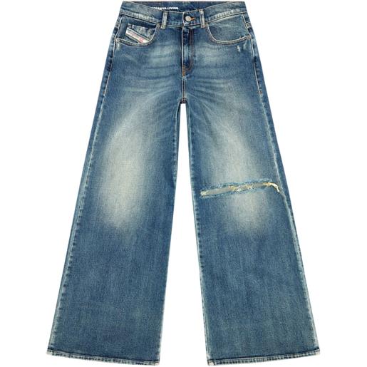 Diesel d-akemi flared jeans - blu