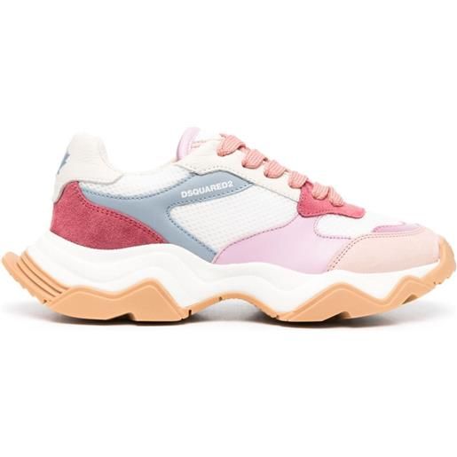 Dsquared2 wave leather sneakers - rosa