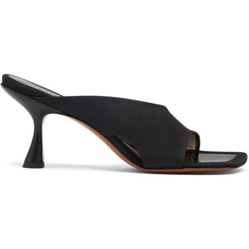 Wandler julio 80mm cut-out detail leather mules - nero