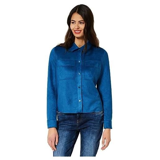 Street One a211812 giacca in ecopelle, lapis blu, 46 donna