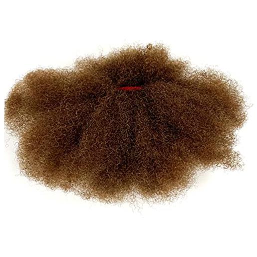 ALCOSLOSY afro kinky bulk capelli umani per fare locs, riparazione dreadlocks, treccia torsione, 2 pezzi/pakcge può essere tinto marrone chiaro #6 8