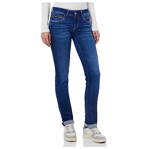 Pepe Jeans new brooke, jeans donna, blu (denim-m15), 24w / 32l