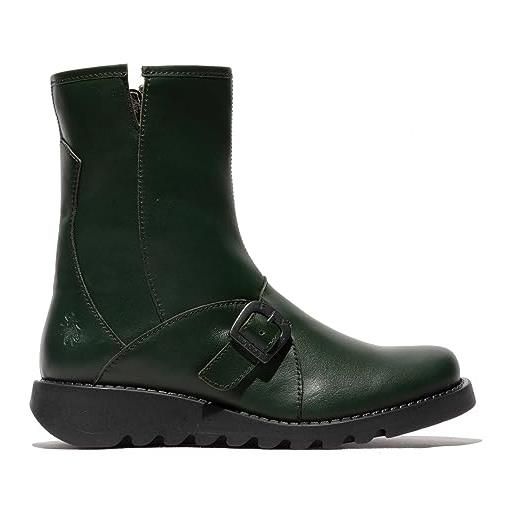 Fly London sabe013fly, stivaletto donna, colore: verde scuro, 38 eu