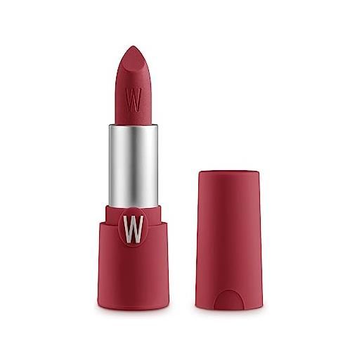 WYCON cosmetics matt icon soft matt lipstick - rossetto matt dal finish vellutato con effetto rimpolpante e levigante - 13 ruby