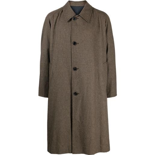 STUDIO TOMBOY reversible check-pattern coat - marrone