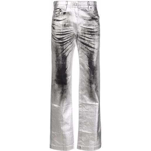 Peter Do jeans dritti - argento