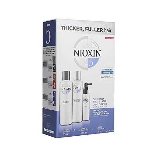 Nioxin nioxin trial kit system 5 - shampoo 150ml, balsamo 150ml, trattamento 50ml x (versione fuori produzione)