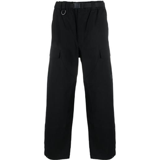 Y-3 belted-waist wide-leg trousers - nero