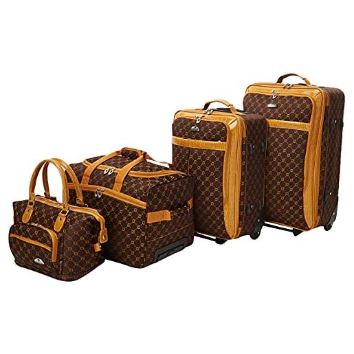American Flyer bagagli signature set 4 pezzi, oro cioccolato (oro) - 83700-4 cgol