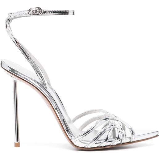 Le Silla sandali bella metallizzati 120mm - argento