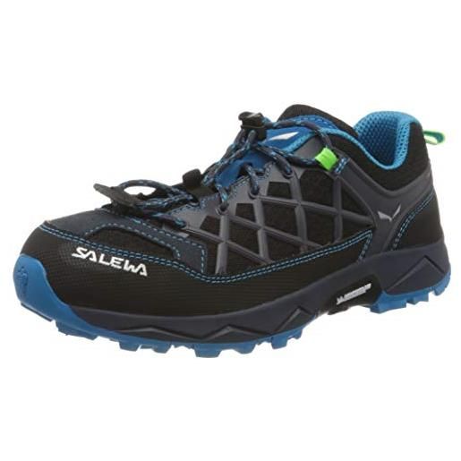 Salewa jr wildfire scarpe da trekking e da escursionismo donna , fluo green/blue danube, 30 eu