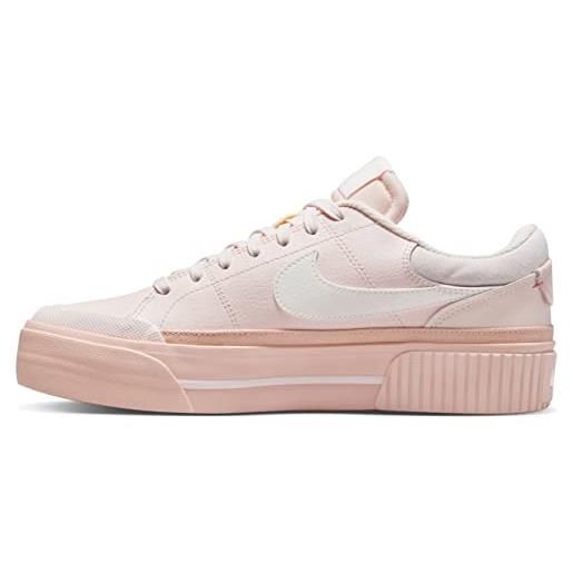 Nike court legacy lift, scarpe da ginnastica donna, rosa (light soft pink sail pink oxford), 40 eu