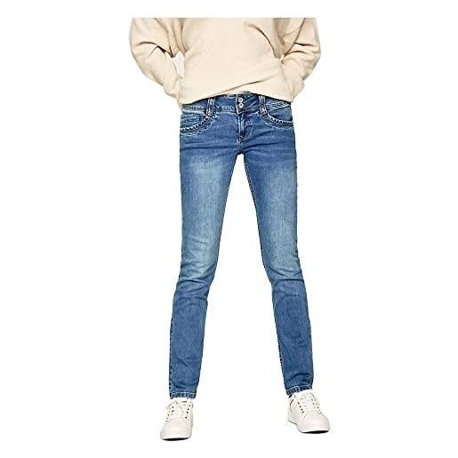 Pepe Jeans gen donna jeans regular fit vita media royal dark, blu (denim-d45), 24w / 34l