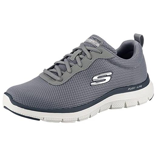 Skechers flex advantage 4.0, scarpe da ginnastica uomo, grigio, 40 eu