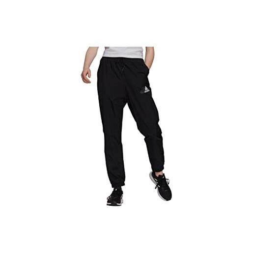 adidas w q3 bluv pt pantaloni, nero/bianco, xs donna